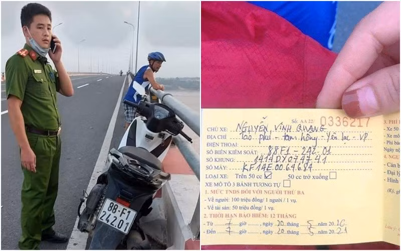  5. Đã tìm thấy thi thể nam thanh niên để lại xe SH, nhảy sông Hồng tự tử: Ngày 27/8, UBND xã Tam Hồng, huyện Yên Lạc, tỉnh Vĩnh Phúc cho biết, vào chiều tối ngày 26/8, thi thể nam thanh niên bỏ lại xe SH trên cầu Vĩnh Thịnh rồi nhảy xuống sông Hồng đoạn qua Thị xã Sơn Tây (Hà Nội) và huyện Vĩnh Tường, tỉnh Vĩnh Phúc đã được tìm thấy. 