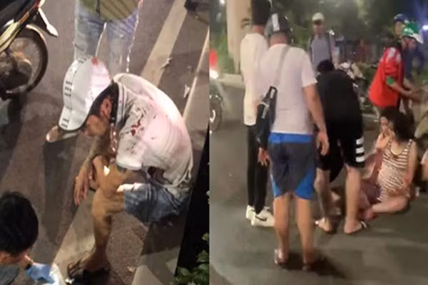 Khi đến đoạn đường đối diện số nhà 198 Nguyễn Trãi, Ngọc tông xe trúng anh P.T.L (26 tuổi) và vợ anh L. là chị P.M.L (24 tuổi, cùng trú quận Thanh Xuân, Hà Nội). Đáng nói, chị L. đang mang thai tuần thứ 32. Vụ tai nạn khiến vợ chồng chị L. bị thương, thai nhi nguy kịch. Tại Bệnh viện Bạch Mai, chị L. được mổ cấp cứu nhưng các bác sĩ không thể cứu được thai nhi. 