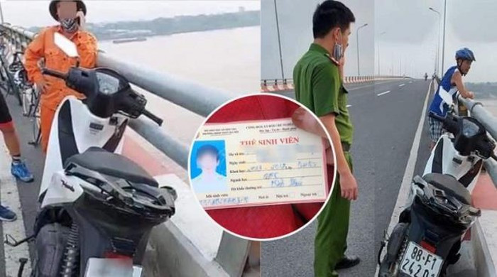  6. Bỏ lại xe SH trên cầu, nam thanh niên nhảy xuống sông Hồng tự tử: Sáng 24/8, lãnh đạo UBND xã Phú Đa (huyện Vĩnh Tường, tỉnh Vĩnh Phúc) cho biết, qua xác minh ban đầu, chủ nhân của chiếc xe máy trên là Nguyễn Vinh Quang. Khi đi đến cầu Vĩnh Thịnh, nam thanh niên này bỏ lại chiếc xe vẫn còn cắm chìa khóa rồi nhảy xuống sông. 