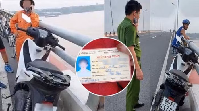  6. Bỏ lại xe SH trên cầu, nam thanh niên nhảy xuống sông Hồng tự tử: Sáng 24/8, lãnh đạo UBND xã Phú Đa (huyện Vĩnh Tường, tỉnh Vĩnh Phúc) cho biết, qua xác minh ban đầu, chủ nhân của chiếc xe máy trên là Nguyễn Vinh Quang. Khi đi đến cầu Vĩnh Thịnh, nam thanh niên này bỏ lại chiếc xe vẫn còn cắm chìa khóa rồi nhảy xuống sông. 