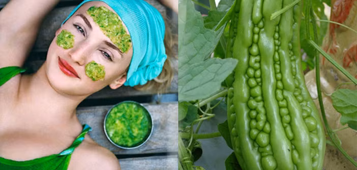 Trị mụn ẩn bằng mướp đắng. Mướp đắng được rửa sạch, cắt nhỏ rồi cho vào máy sinh tố xay nhuyễn sau đó cho thêm một ít mật ong tạo thành dược liệu mặt nạ đắp lên da mặt ( chú ý tránh mắt) khoảng 15 phút sau đó rửa sạch với nước mát.