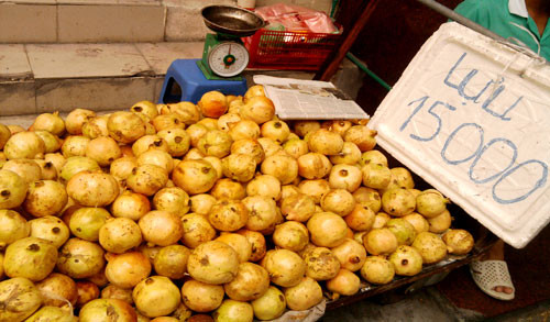 Lựu Trung Quốc thường có kích thước lớn hơn, vỏ ngoài mịn, căng tròn. Màu của vỏ thường trắng hồng. Trong khi đó, lựu trong nước thường nhỏ hơn, da sần sùi hoặc bị nám. Vỏ thường có màu xanh, đỏ dần khi chín.