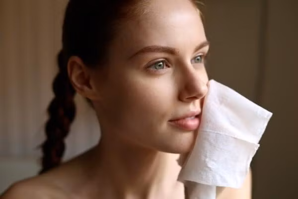 Luôn giữ cho da sạch và khô thoáng. Thời tiết giao mùa với sự thay đổi môi trường sẽ có nhiều vi khuẩn, bụi bẩn có hại cho da hơn. Do đó, nếu bạn đi ra ngoài nhiều, lại không kịp làm sạch da sẽ khiến da bị tổn thương với nhiều biểu hiện khác nhau như bề mặt kém tươi sáng, xỉn màu, da màu loang lổ, khô bề mặt hay ráp. Hãy lưu ý luôn đảm bảo làn da bạn luôn sạch sẽ và khô thoáng, đây là một trong những bí quyết chăm sóc da lúc giao mùa rất quan trọng.