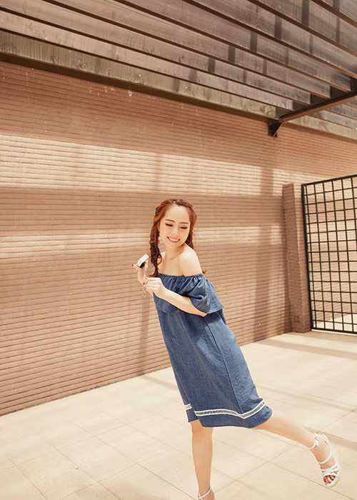 Hình ảnh mới của nữ diễn viên phim "Lập trình cho trái tim" gây ấn tượng vì vẻ trẻ trung, năng động nhưng không kém phần quyến rũ. 