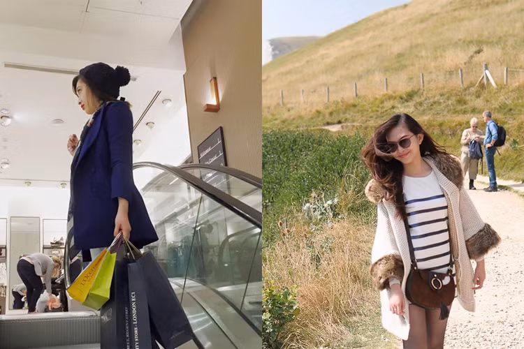 Bảo Nguyên dành thời gian rảnh rỗi đi mua sắm, du lịch. Cuộc sống của cô em gái sao Việt này khiến nhiều người mơ ước.