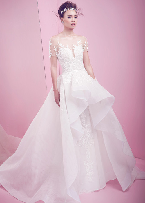 Ninh Duong Lan Ngoc dep mong manh trong trang phuc co dau-Hinh-4