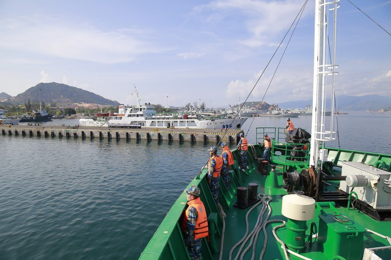 Tàu 561 cập quân cảng Cam Ranh, hoàn thành nhiệm vụ tham gia MNEK 2018.