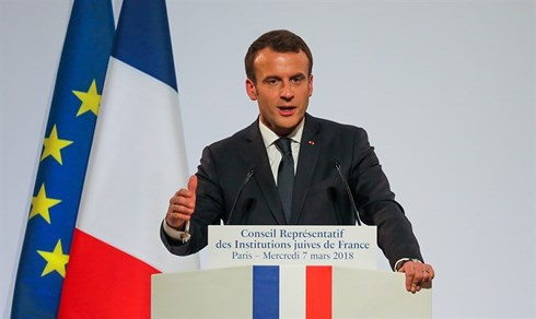 Tổng thống Pháp Macron. Ảnh: Reuters.
