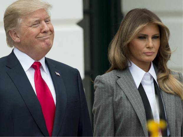 Tổng thống Trump và Đệ nhất phu nhân Melania. Ảnh: The Source