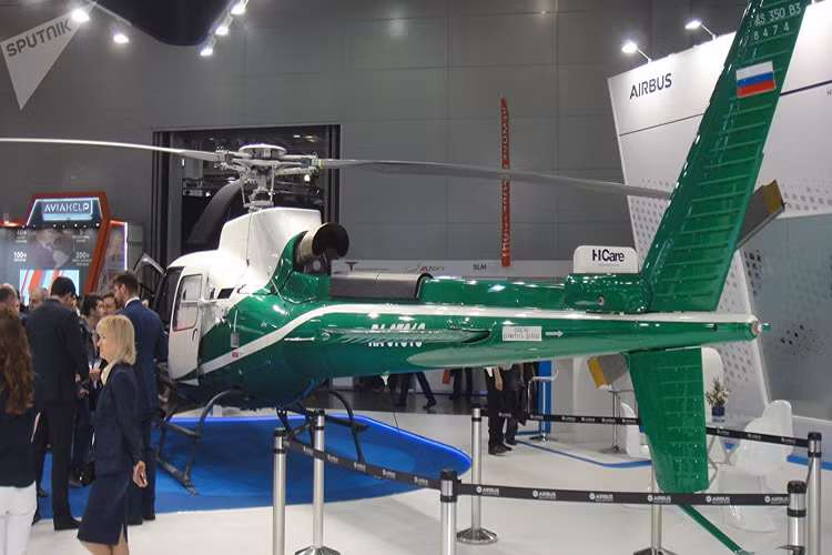 Máy bay trực thăng Airbus H125. Nhìn phía sau. Nguồn ảnh: Sputnik.