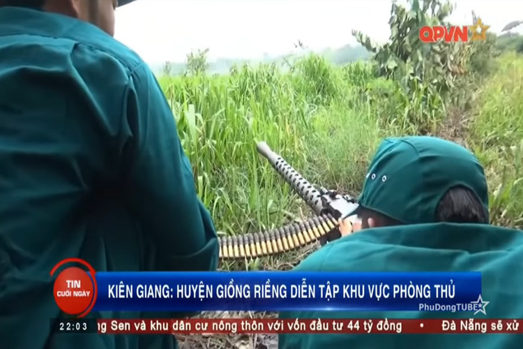 Sự xuất hiện của M1919 Browning trong diễn tập khu vực phòng thủ 2018 tại Kiên Giang một lần nữa cho thấy khả năng làm chủ vũ khí trang bị của Lực lượng Vũ trang Nhân dân Việt Nam, không chỉ trong các đơn vị chính quy mà còn cả lực lượng Dân quân Tự vệ. Nguồn ảnh: QPVN.