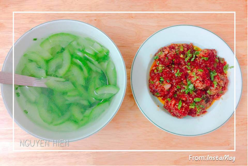 Mam com 3 bua sang chanh chi 100k cua vo dam-Hinh-7