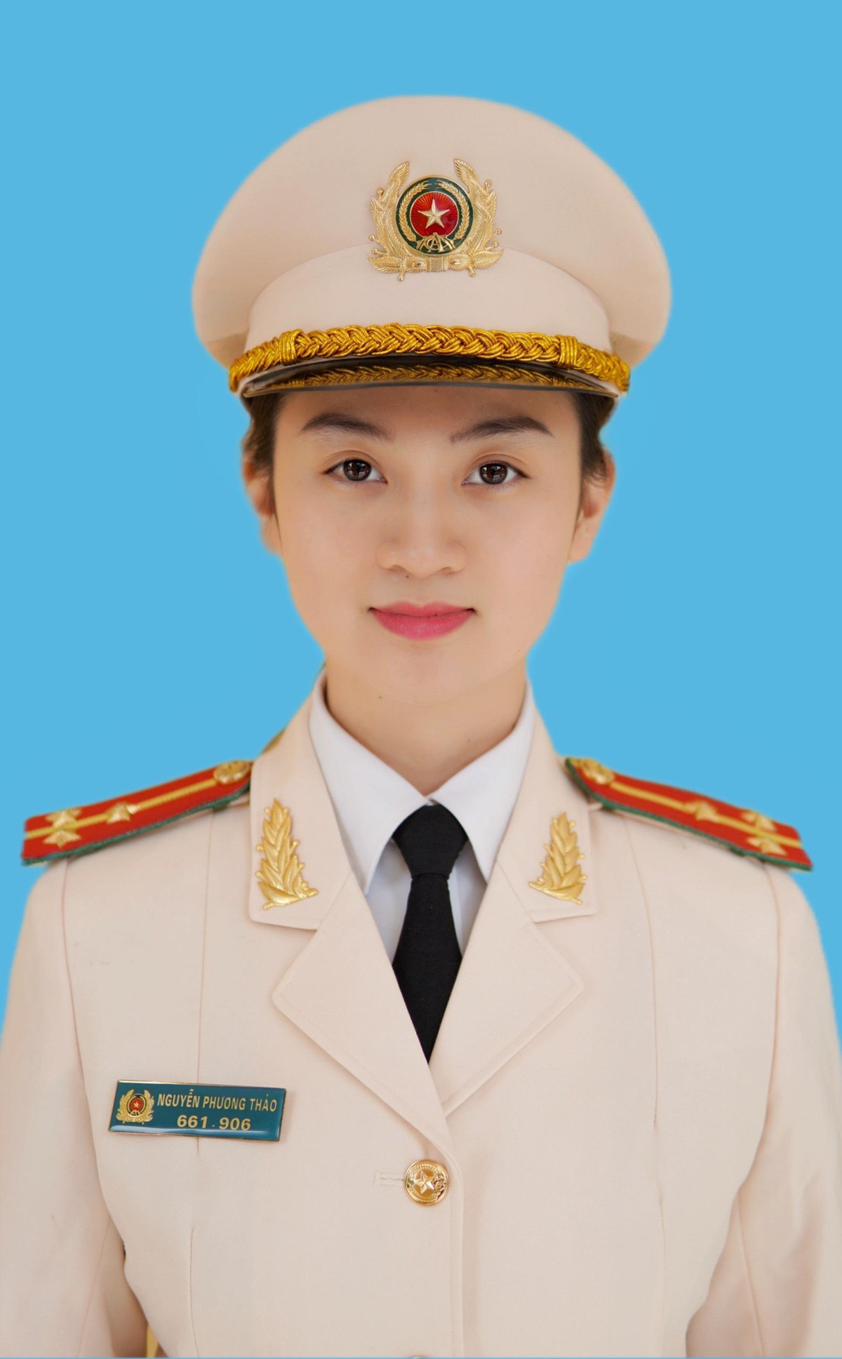 Thượng uý Nguyễn Phương Thảo, cán bộ Đội Cảnh sát điều tra tội phạm về trật tự xã hội, Công an huyện Ứng Hòa.
