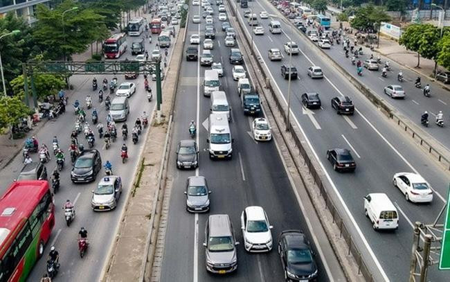 O to duoc di vao lan khan cap vanh dai 3 Ha Noi