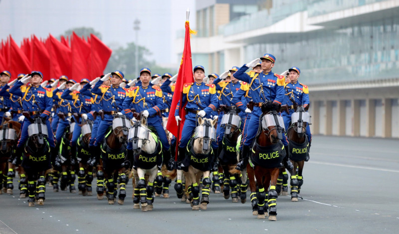 Bộ Tư lệnh Cảnh sát cơ động (CSCĐ) đã huy động hơn 4.000 cán bộ, chiến sĩ tham gia các khối diễu binh, diễu hành, biểu diễn võ thuật.