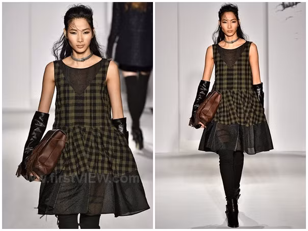 Đến năm 2014, Hoàng Thùy mới bạo gan gửi email cho những nhà thiết kế tại Tuần lễ Thời trang London. Và cơ hội đã đến với cô gái không ngừng nỗ lực, cô đã được diễn trong tuần lễ thời trang chính tại Anh. Ảnh: VTVnews.