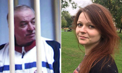 Cựu điệp viên Nga Skripal và con gái Yulia. Ảnh: AP.
