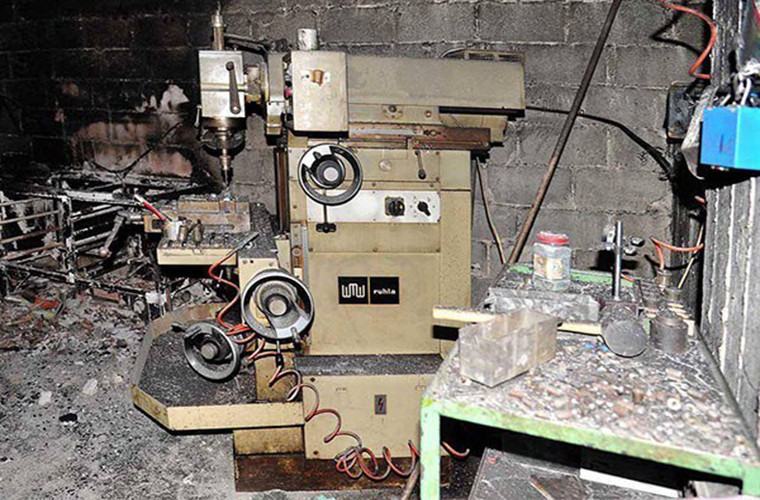 Các tay súng Jaysh al-Islam từng sử dụng nơi này để chế tạo vũ khí nhằm đối phó với các cuộc tấn công của lực lượng chính phủ Damascus. Ảnh: FNA.