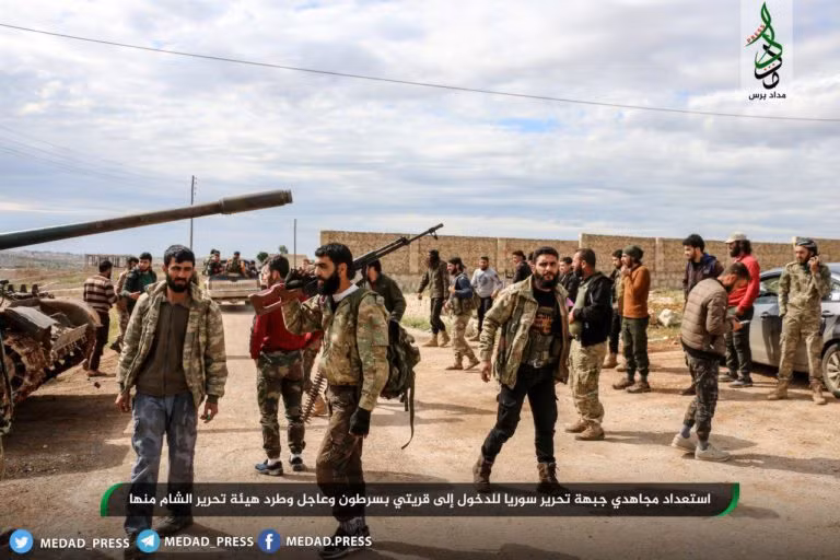 “Lực lượng SLF đã giành quyền kiểm soát các thị trấn Bsartun, Aajil, đồi al-Numan và al-Dabaah”, trang Midad Press đưa tin. Ảnh: SF.