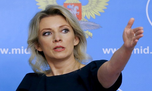 Nữ phát ngôn viên Bộ Ngoại giao Nga Maria Zakharova. Ảnh: Reuters.