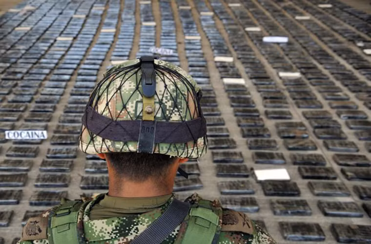 Lô hàng gồm 3,9 tấn cocaine bị lực lượng an ninh Colombia phát hiện và tịch thu trong một phòng thí nghiệm bí mật.