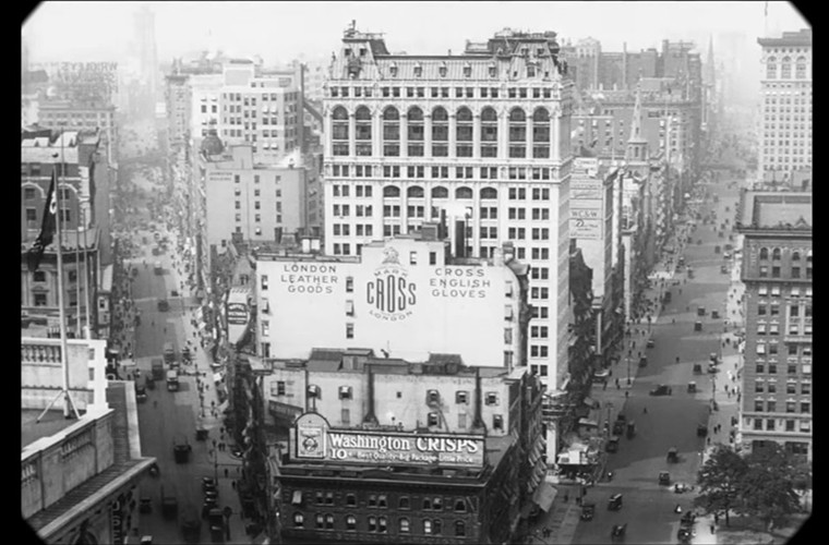 Quang cảnh nhìn từ trên nóc tòa nhà Flatiron 100 năm trước.