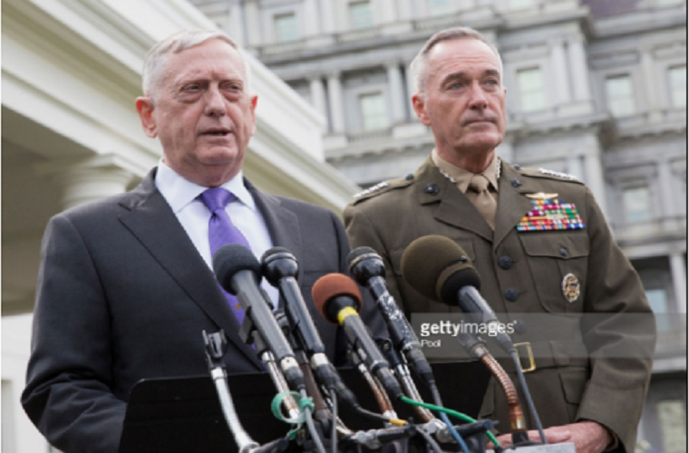 Trước khi nghỉ hưu vào năm 2013, Tướng Mattis giữ vị trí Tư lệnh Bộ Chỉ huy Trung ương Mỹ (CENTCOM), chịu trách nhiệm chỉ huy các hoạt động quân sự của Mỹ ở Trung Đông và các khu vực khác. Ảnh: Getty.