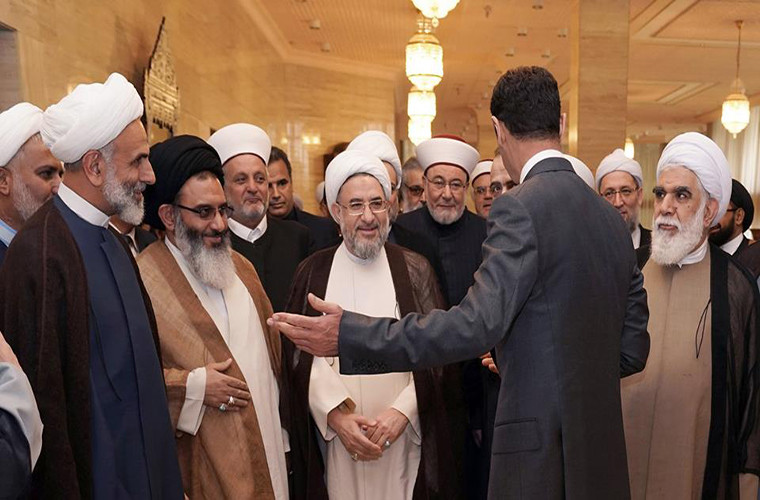 Đáp lại, những người tham gia hội nghị ở Damascus nhấn mạnh rằng mọi người đang đứng về phía Syria, đặc biệt là vào thời điểm này khi Syria đang đối mặt với các mối đe dọa từ phía Mỹ và đồng minh. Ảnh: Sana.