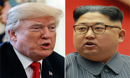 Tổng thống Mỹ Donald Trump và nhà lãnh đạo Triều Tiên Kim Jong-un. (Nguồn: AP)
