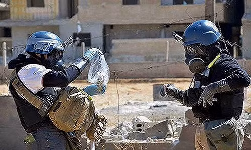 Các thanh sát viên vũ khí hóa học của OPCW. Ảnh: Hurriyetdailynews.