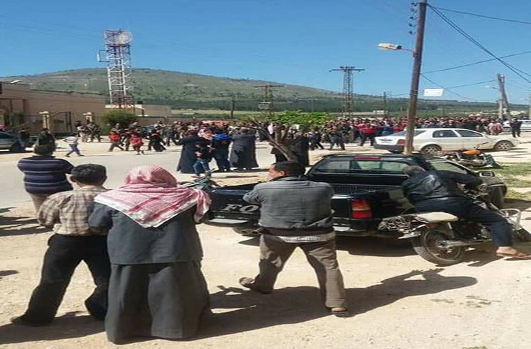 Còn tại Hama, các đơn vị Quân đội Syria đã tiến vào và giành quyền kiểm soát ba ngôi làng Jamaqiliya, Taqsis và Imarah ở phía bắc tỉnh. Ảnh: SF.