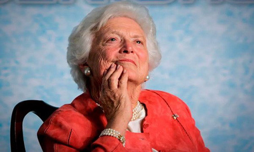 Cựu đệ nhất phu nhân Mỹ Barbara Bush. (Nguồn: AP)