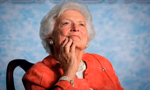 Cựu đệ nhất phu nhân Mỹ Barbara Bush. (Nguồn: AP)