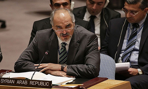 Ông Bashar Ja'afari – Đại sứ Syria tại Liên Hợp Quốc. Ảnh: Tass.