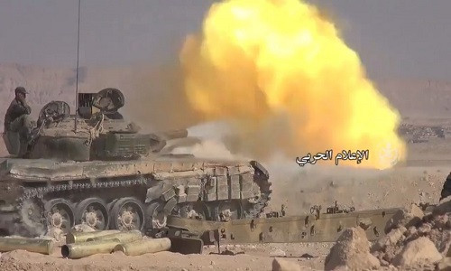 Quân đội Syria đã đập tan cuộc tấn công quy mô lớn của phiến quân IS. Ảnh: AMN.