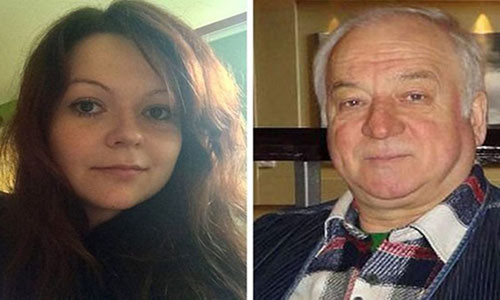Cựu điệp viên Sergei Skripal và con gái Yulia bị nghi đầu độc ở Salisbury, Anh. Ảnh: BBC