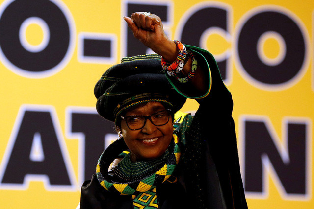 Bà Winnie Madikizela trong một sự kiện ở Nam Phi năm 2017 - Ảnh: REUTERS.