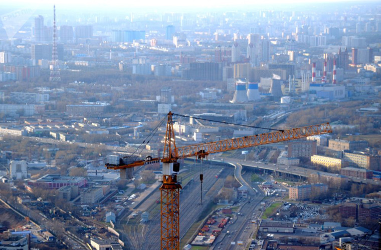 Thủ đô Moscow nhìn từ tầng 89 của tòa Tháp Đông.