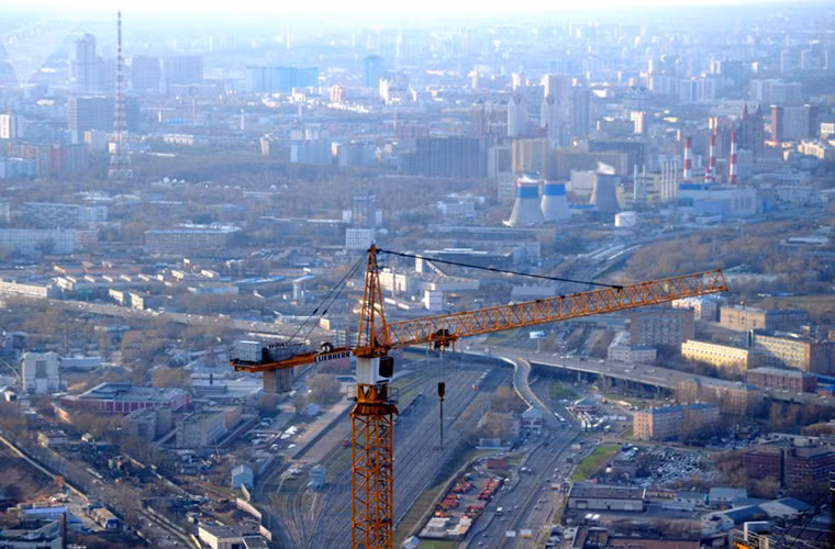 Thủ đô Moscow nhìn từ tầng 89 của tòa Tháp Đông.