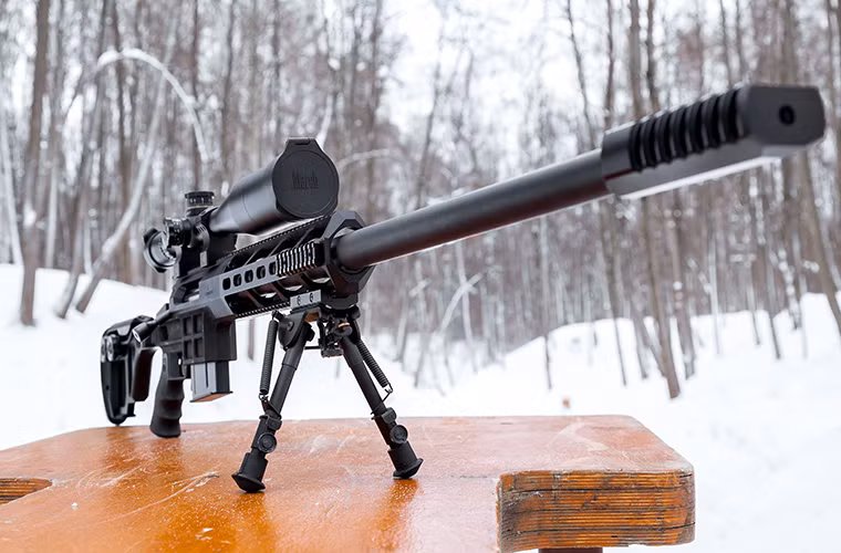 Súng bắn tỉa DXL-3 được làm từ vật liệu nhôm ngành hàng không, có độ bền cao và có thể hoạt động trong môi trường có nhiệt độ từ -45 độ C đến 60 độ C. Ảnh: lobaevarms.com.