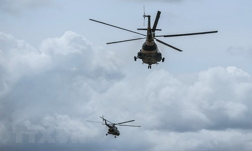 Máy bay quân sự Trung Quốc. (Nguồn: THX/TTXVN)