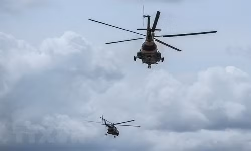 Máy bay quân sự Trung Quốc. (Nguồn: THX/TTXVN)