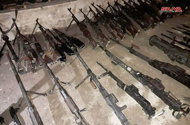 Được biết, các tay súng phiến quân Jaysh Al-Islam sẽ được đưa tới vùng nông thôn phía tây tỉnh Idlib sau khi rời Douma. Ảnh: SANA.