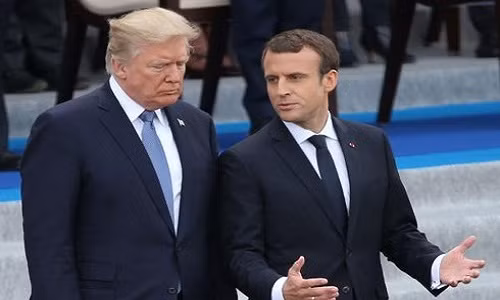 Tổng thống Pháp Macron đang có chuyến thăm Mỹ. Ảnh: UPI.