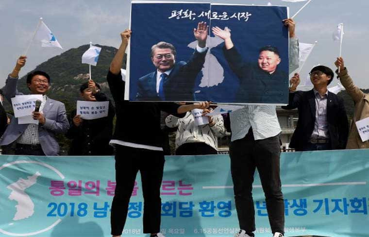 Hội nghị thượng đỉnh liên Triều lần thứ ba này mang ý nghĩa lịch sử lớn lao, đặc biệt là đối với người dân ở hai miền Triều Tiên. Ảnh: Getty.