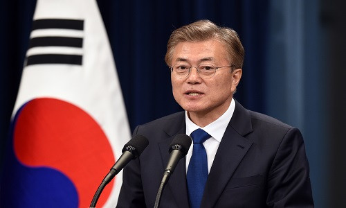 Ông Moon Jae-in là Tổng thống thứ 12 và đương nhiệm của Hàn Quốc. Ảnh: TIME.