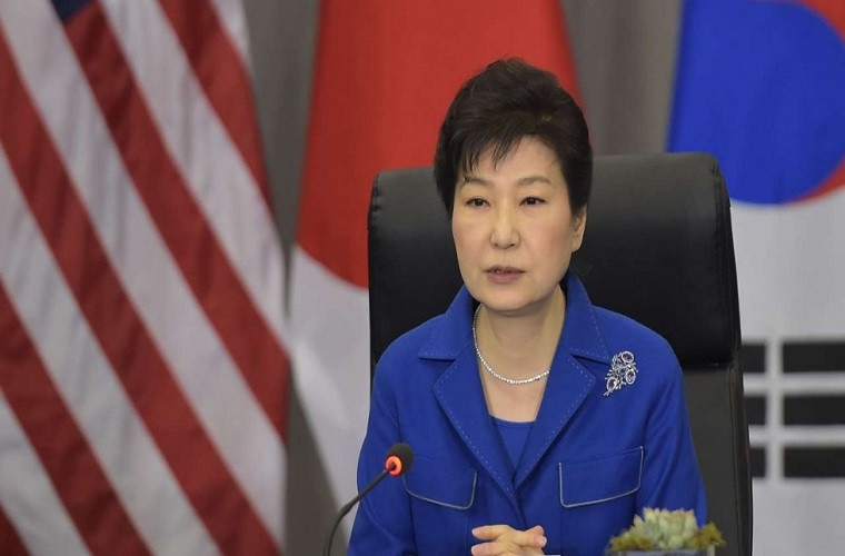 Bà Park Geun-hye, con gái của cựu Tổng thống Park Chung-hee, là nữ Tổng thống đầu tiên trong lịch sử Hàn Quốc. Ảnh: AP.