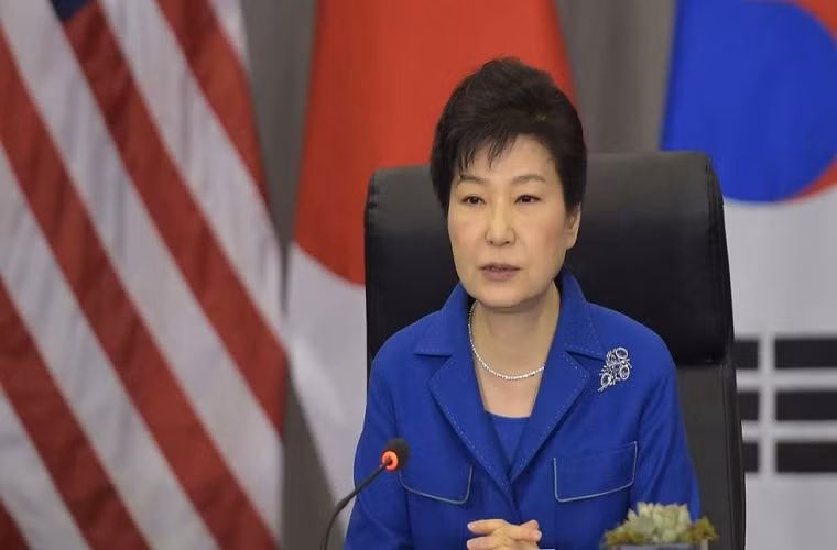 Bà Park Geun-hye, con gái của cựu Tổng thống Park Chung-hee, là nữ Tổng thống đầu tiên trong lịch sử Hàn Quốc. Ảnh: AP.