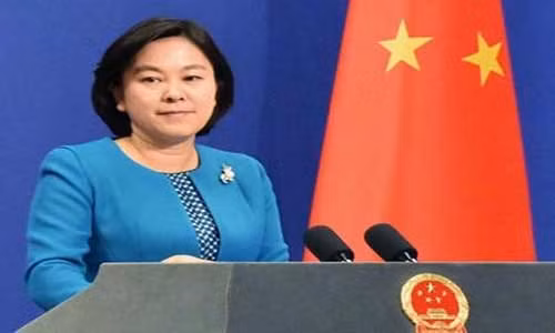 Người phát ngôn Bộ Ngoại giao Trung Quốc Hoa Xuân Oánh. Ảnh: Kyodo.