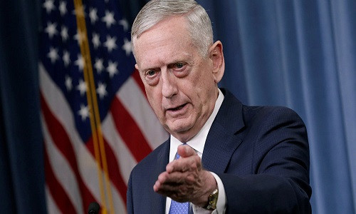 Bộ trưởng Quốc phòng Mỹ James Mattis. Ảnh: Reuters.